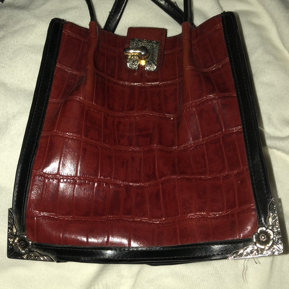 MARC CHANTAL MC Red wine Faux LEATHER Handbag